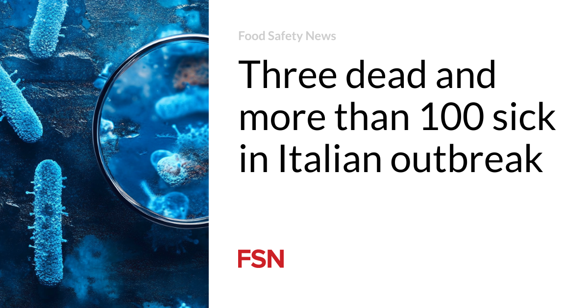 Three dead and more than 100 sick in Italian outbreak