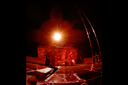 See Firefly’s Blue Ghost lander bathed in red during solar eclipse captured from the moon