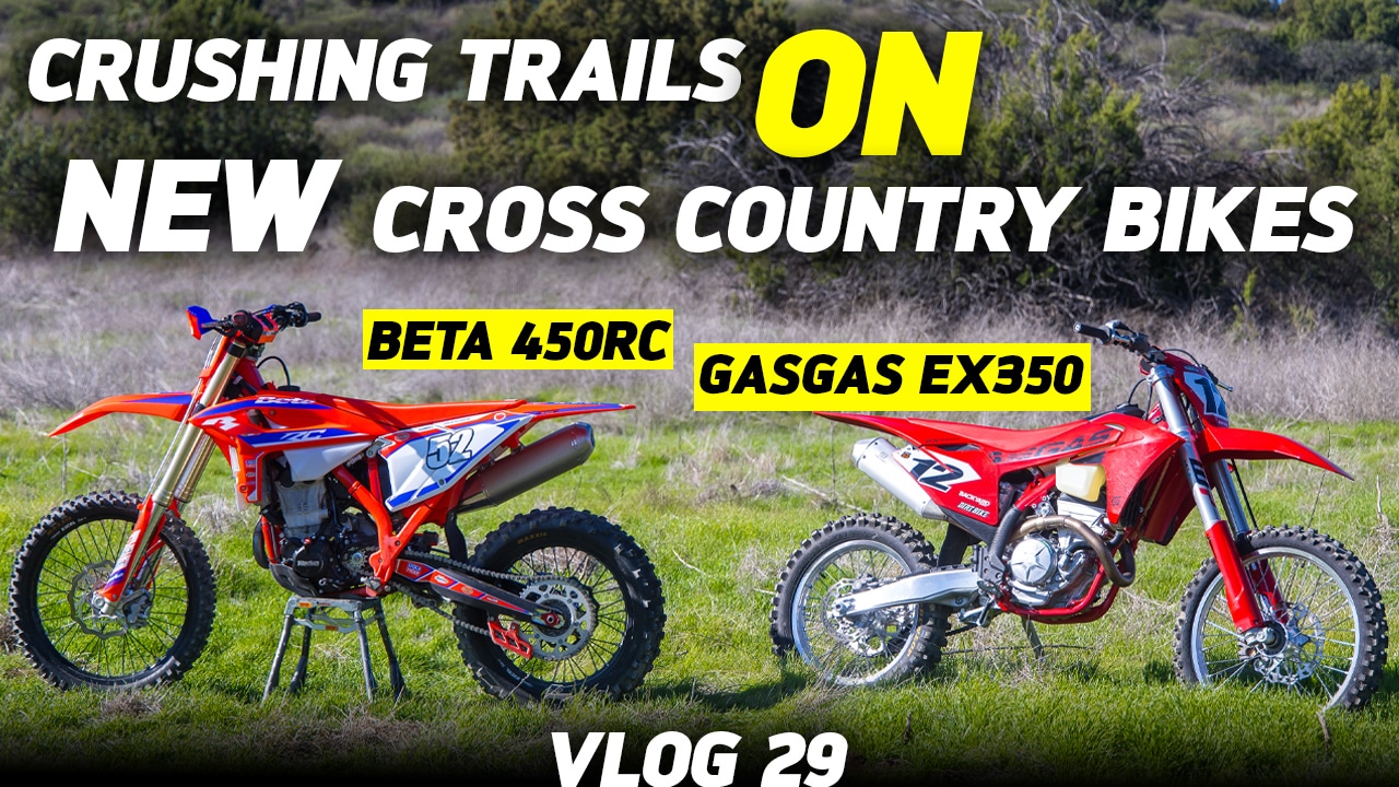 CRUSHING TRAILS ON NEW CROSS COUNTRY BIKES! – DIRT BIKE VLOG 2