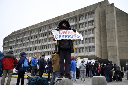 Hundreds Rally Against Firing of Federal Workers, Warning of Threat to Public Health