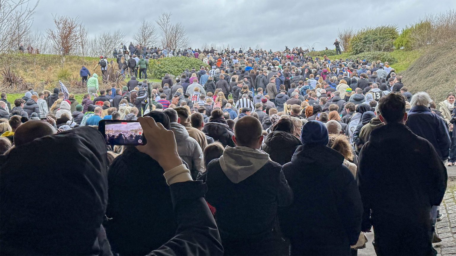 Why would anybody want to celebrate their club winning a trophy? Very strange…