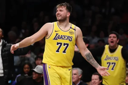 Lakers’ Luka Doncic sends Rockets’ star to the floor with killer crossover