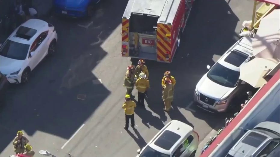 Minivan plows through crowd injuring at least 9 in busy Los Angeles shopping district