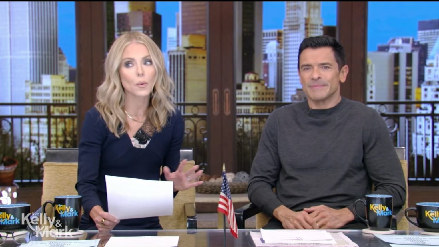 Kelly Ripa and Mark Consuelos don’t see eye to eye during lively discussion about their relationship 