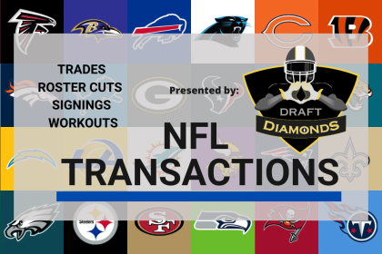 NFL Transactions for April 2, 2025 | Presented by NFL Draft Diamonds