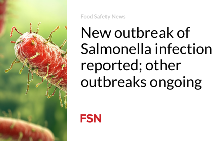 New outbreak of Salmonella infections reported; other outbreaks ongoing