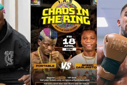 “I want Anthony Joshua with 100m” – Portable says as he cancels f!ght with Speed Darlington