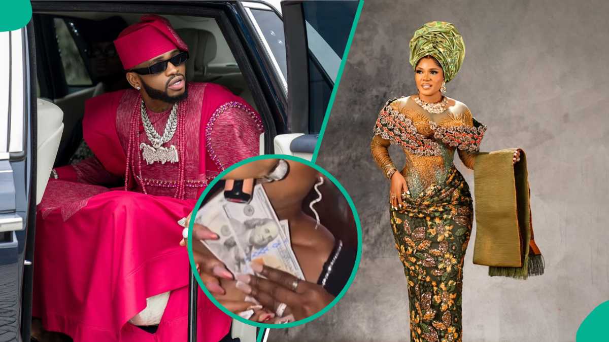 JP25: Diamond Platimumz pours 100-dollar bills on Iyabo Ojo at Priscilla’s afterparty, video trends