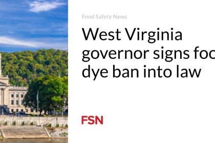 West Virginia governor signs food dye ban into law