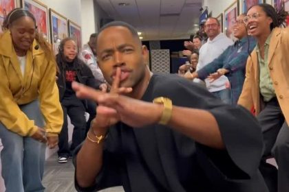 Watch Jay Ellis Twirl, Dip & Dance His Way Into the Spirit Tunnel on The Jennifer Hudson Show
