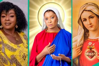 “May Edochie is the visible Mary of this century”: Rita Edochie defends viral pics, knocks critics
