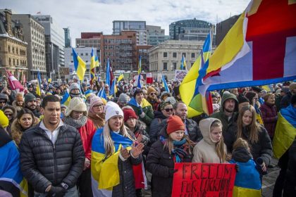 Ukrainians in Ottawa mark third anniversary of Russian invasion