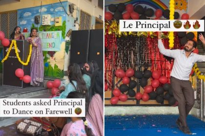 Udaipur school principal dances to Haryanvi folk song at students’ request in video
