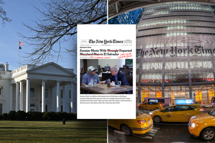 Trump White House trashes NY Times over headline about deported El Salvadoran