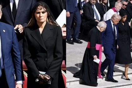 Donald Trump Criticized For Breaking Dress Code At Pope Francis’ Funeral