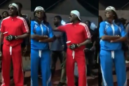 2Baba & Lover, Natasha Turn Heads in Matching Outfits at Enugu Event