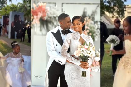 Davido’s Daughter, Imade Adeleke Steals the Spotlight with Grand Entrance at Priscilla Ojo’s Wedding