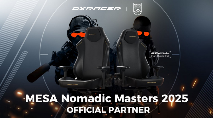 DXRacer partners with Counter-Strike 2 event MESA Nomadic Masters Spring 2025