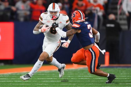 Miami TE Elijah Arroyo Reveals the 7-Word Tip He Got From a Trainer To Help Him Create Separation