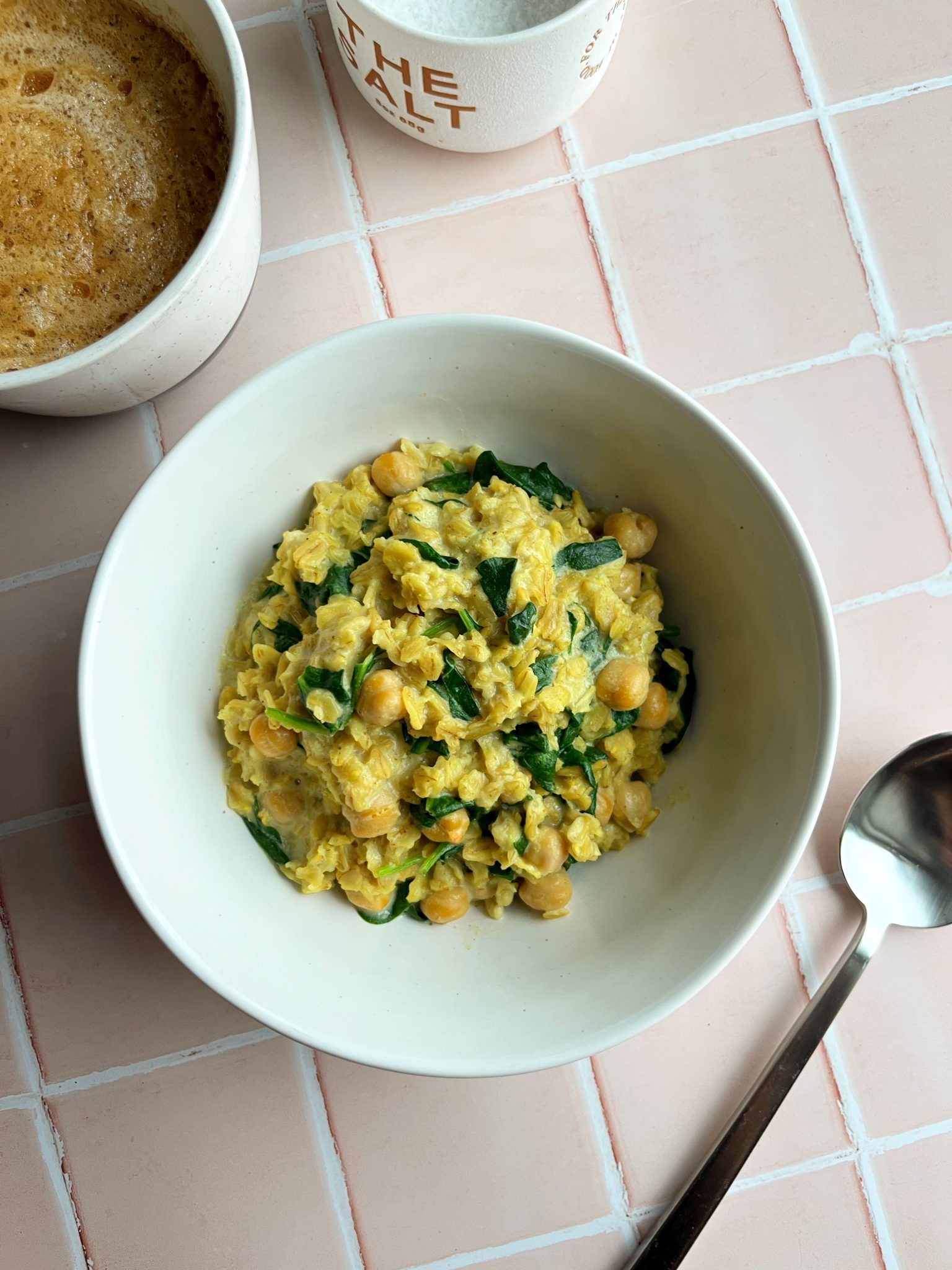 Savory Curried Oats with Chickpeas
