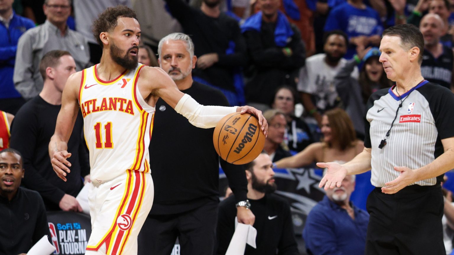 Watch: Trae Young ejected in Hawks’ blowout play-in loss