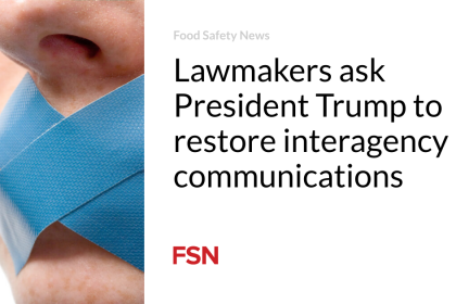 Lawmakers ask President Trump to restore interagency communications