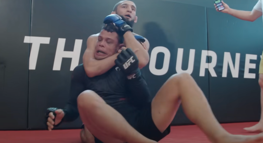 Khamzat Chimaev dominated Caio Borralho in resurfaced sparring footage ahead of rumored UFC 317 fight
