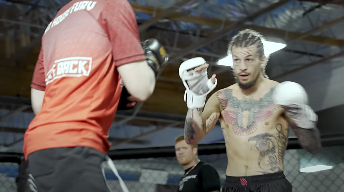 Sean O’Malley beats up professional poker player Frankie C in sparring | Video