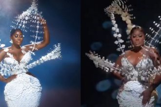 Ghanaian actress, Nana Akua Addo Shuts Down AMVCA in Head-Turning Rotating Dress