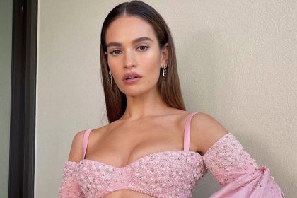 Lily James conjures up mermaid magic in beachside birthday photos