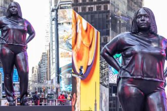 12-Foot-Tall African American Woman Statue in Times Square Sparks Reactions