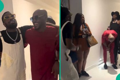 2baba and Natasha visit Dbanj, Koko Master ignores Tuface’s wife: “Bangalee no see Nee Idibia?”
