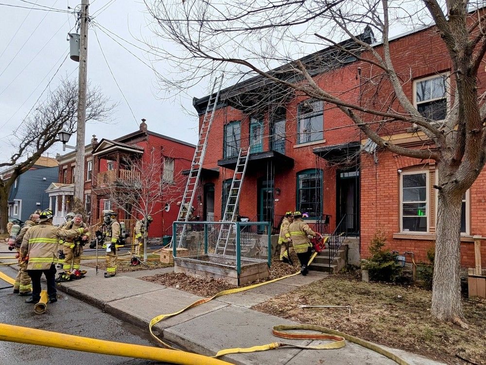 Smoky fire at multi-unit building in Market