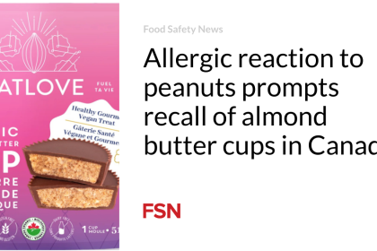 Allergic reaction to peanuts prompts recall of almond butter cups in Canada