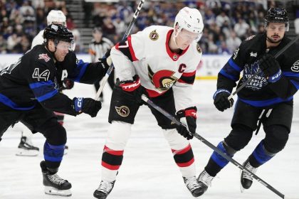 Brady Tkachuk returns to Ottawa Senators practice with playoffs on horizon