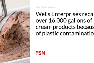 Wells Enterprises recalls over 16,000 gallons of ice cream products because of plastic contamination