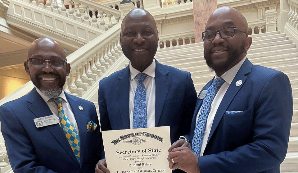 Dr. Olufemi Bakre conferred Honorary Citizenship of Atlanta, Georgia