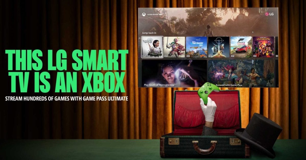 Xbox game streaming launches on LG TVs