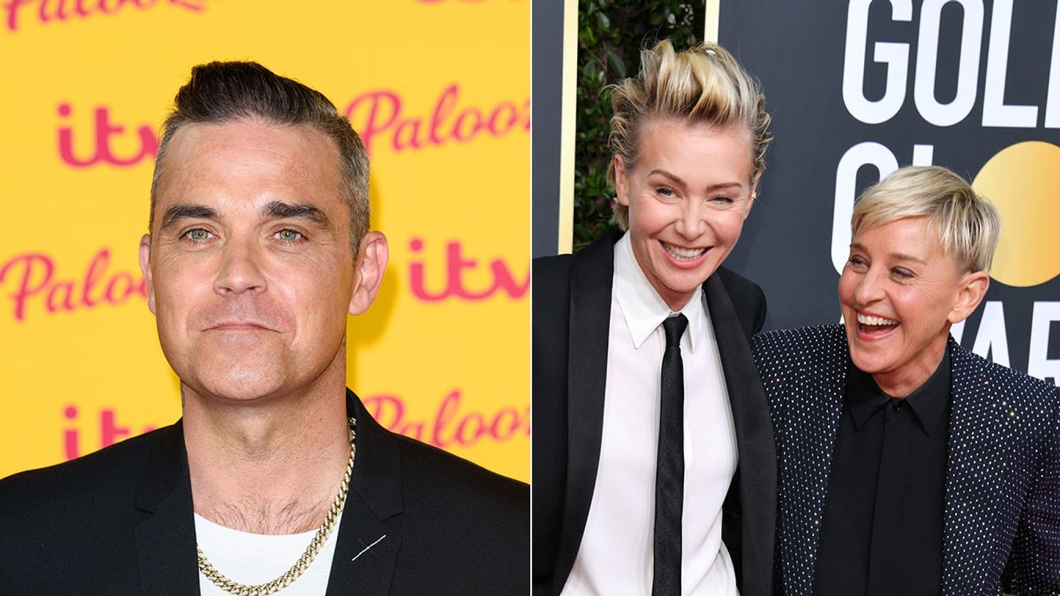 Robbie Williams takes Ellen DeGeneres and Portia to Cotswolds pub for a very British afternoon