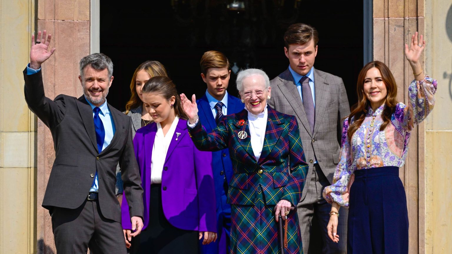 King Frederik, Queen Mary and their towering children reappear after glamorous night out
