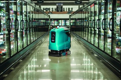Get ready to share the Supermarket aisles with X4 ROVR, an AI-powered cleaning robot