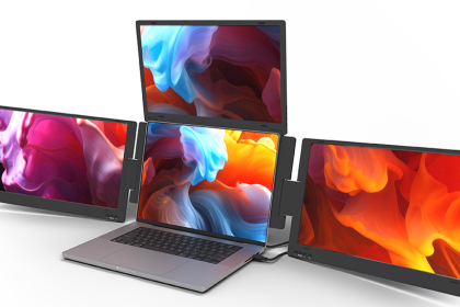Here is the world’s first true triple screen setup that can turn a laptop into a quad-display workstation