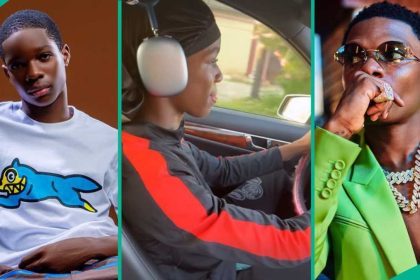 Wizkid’s 14-year-old son Boluwatife takes driving lessons from his mother in a Benz, video trends