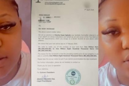 Lady cries out as her house rent increase from N1.2m to N1.8m
