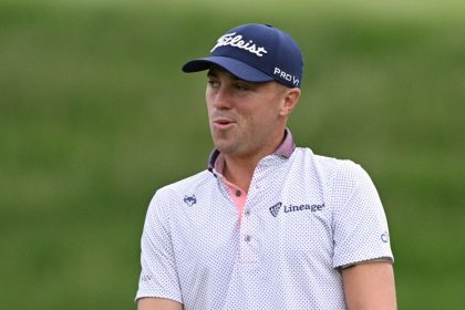 Justin Thomas Goes Barefoot at PGA Championship to Hit What Fans Are Calling the ‘Shot of the Tournament’