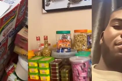 Single Man Stirs Reactions as He Spends Over N900,000 to Buy Provisions At Home