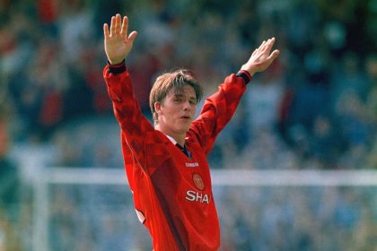 “When he hit it, I thought, ‘You cheeky bastard’. The ball was in the air and I was thinking, ‘The gaffer’s going to kill him’. But it was floating and floating…” Gary Pallister’s reaction to David Beckham’s half-way line goal