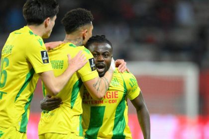 Ligue 1: Moses Simon shines as Nantes survive relegation, Moffi scores again