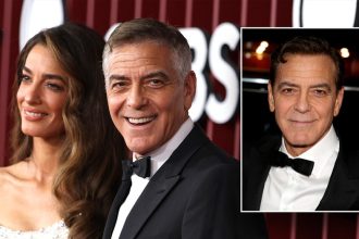 George Clooney makes dramatic return to his signature silver fox status at 2025 Tony Awards