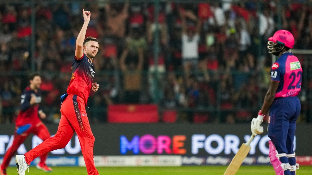 RCB vs RR IPL 2025 Analysis: 6 गेंद, 1 रन और 2 श‍िकार… जोश हेजलवुड ने महज एक ओवर में फेरा राजस्थान पर पानी, बेंगलुरु की ब